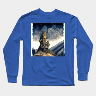 Starry Night Above The Shrieking Shack Long Sleeve T-Shirt